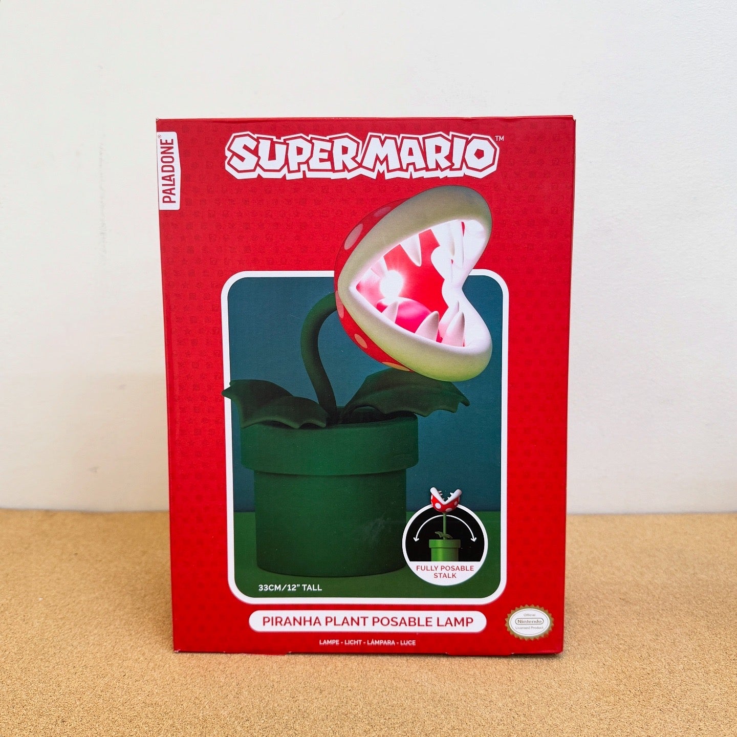 Nintendo Super Mario Bros Piranha Plant Posable Lamp