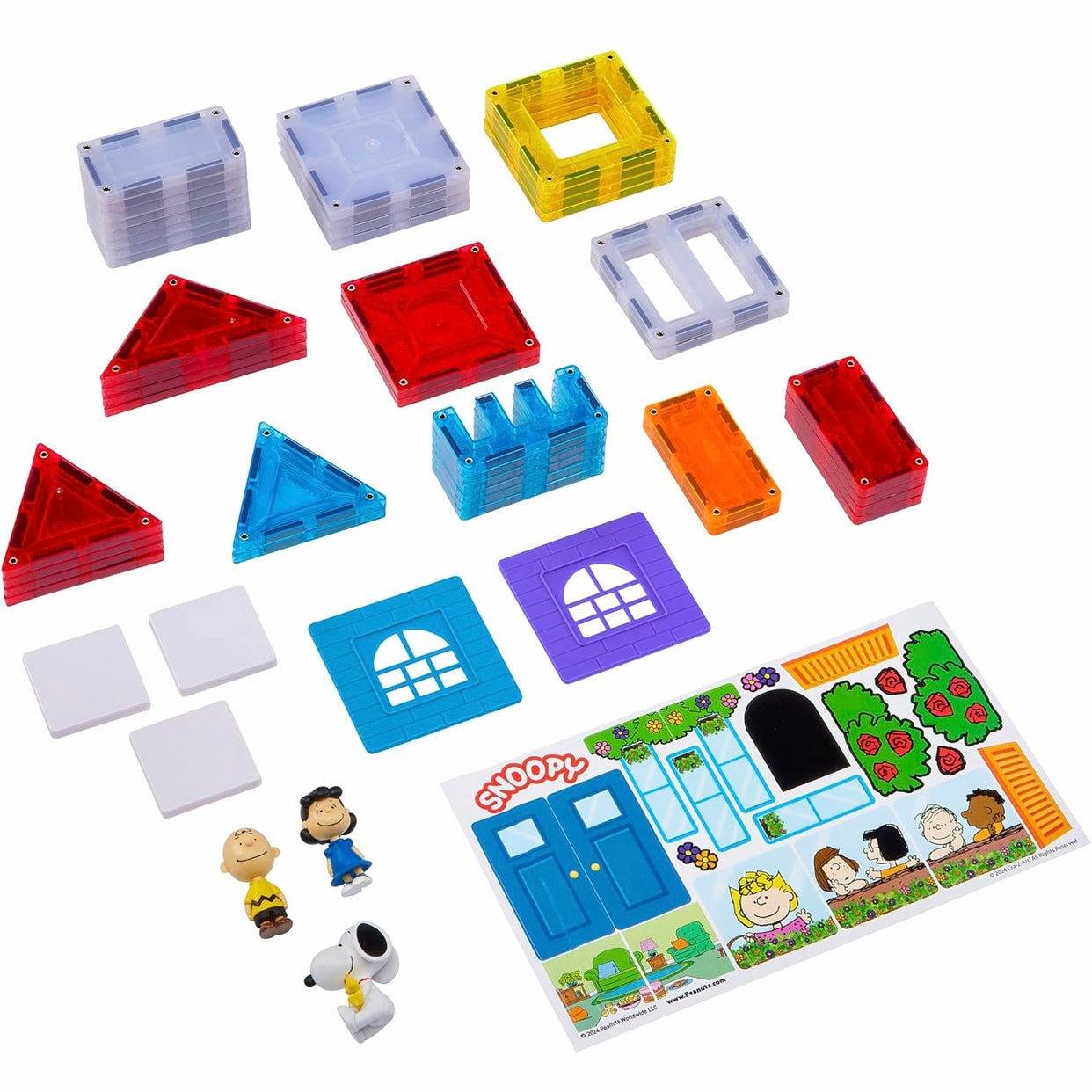 Cra-Z-art Magnetic 3D Magnetic Peanuts Charlie Brown and Friends Magnetic Building Playset