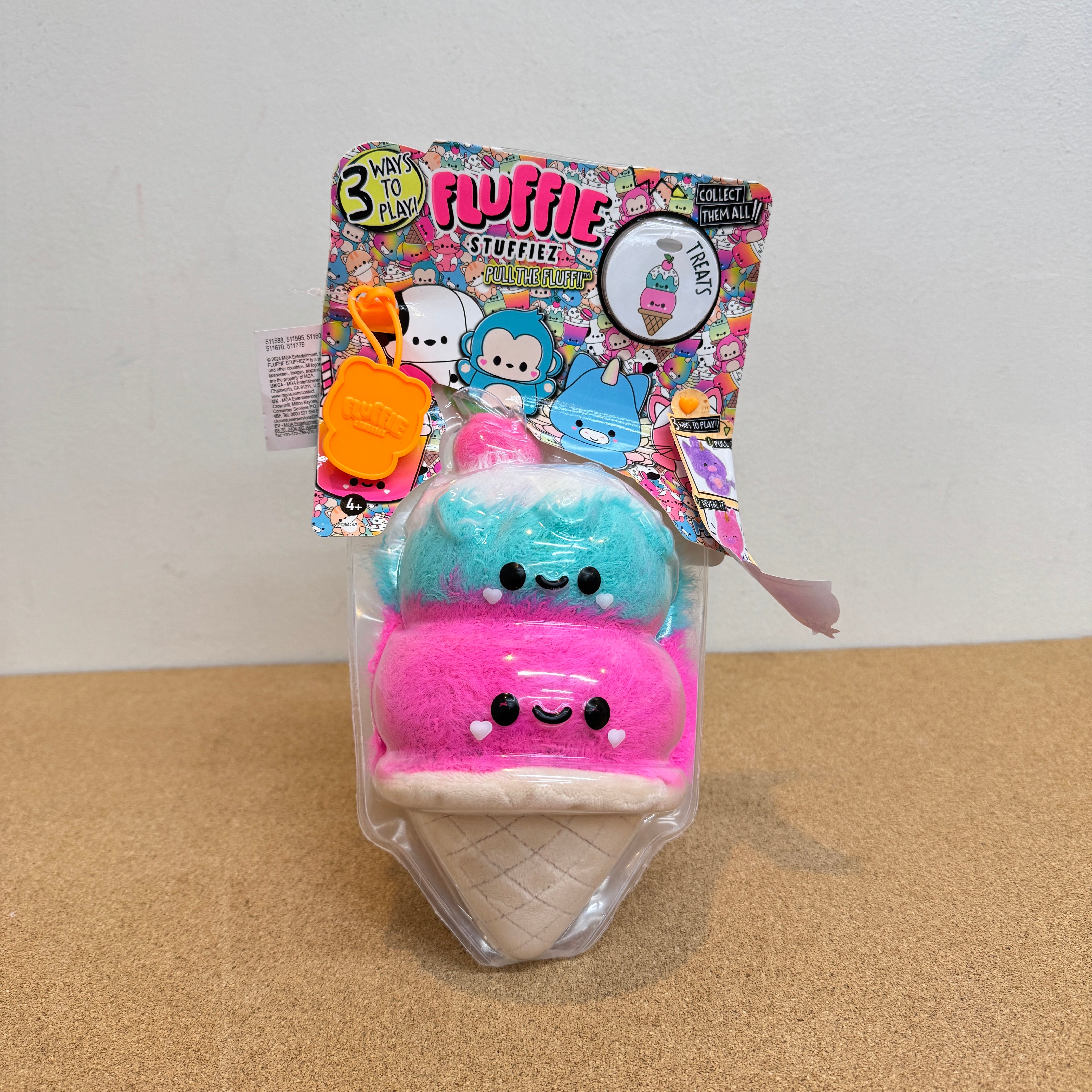 Fluffie Stuffiez Double Scoop Ice Cream Small Plush