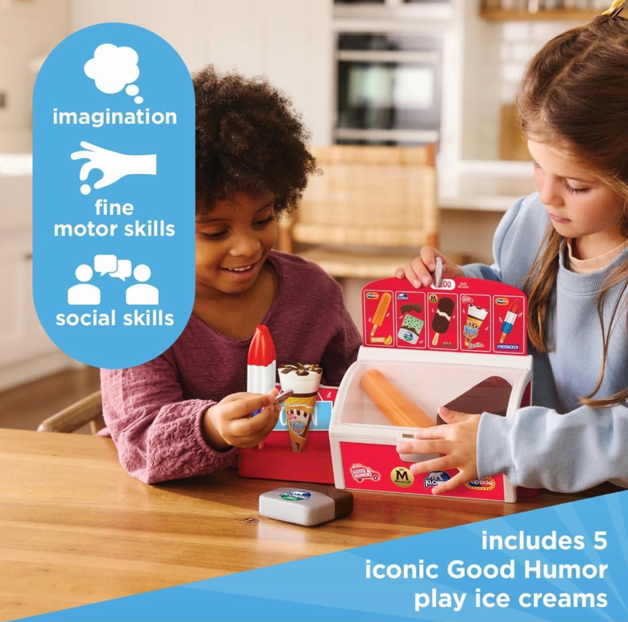 Casdon Pretend Ice Cream Freezer Toddler Playset