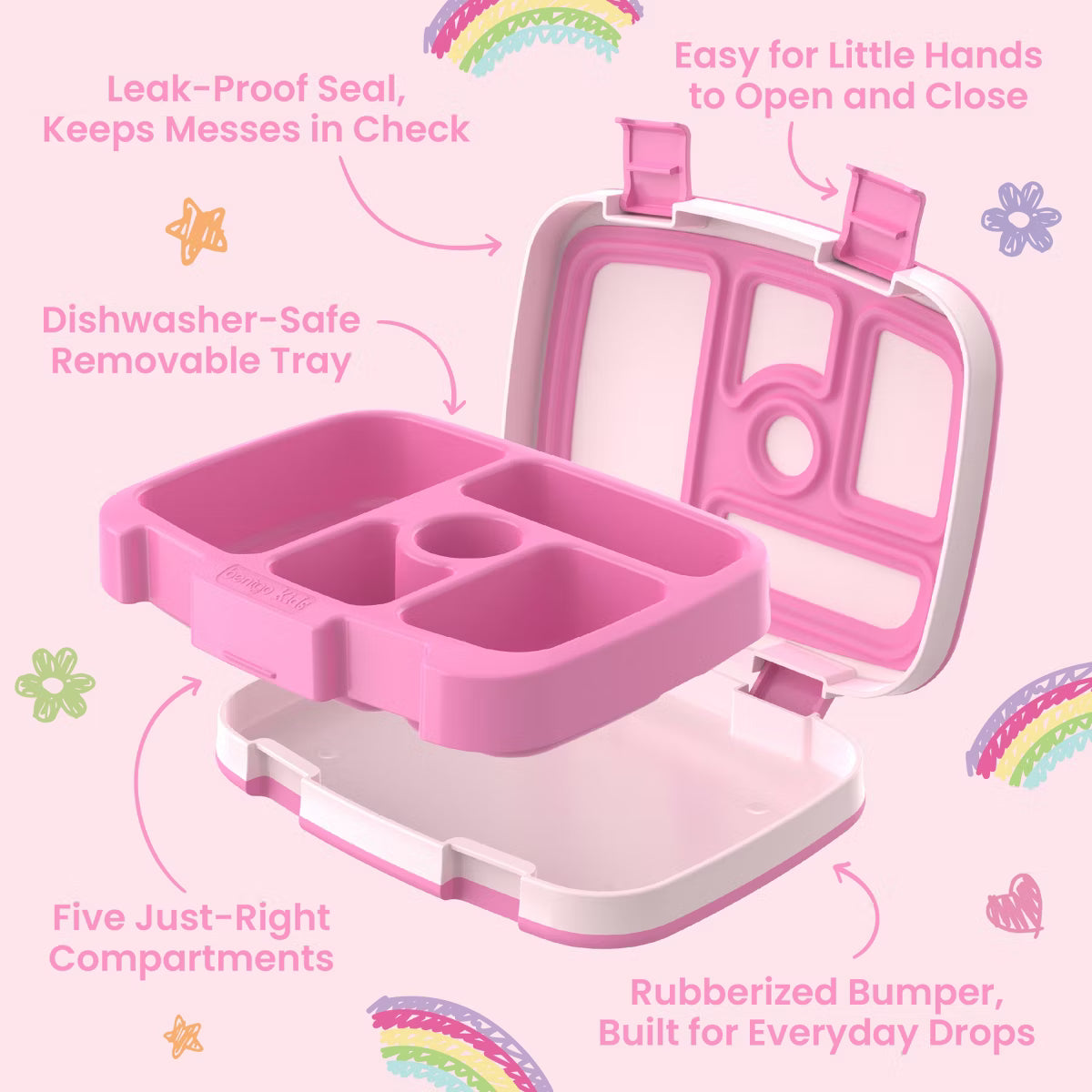 Bentgo Bluey Durable & Leak-Proof Lunchbox - Heart & Crafts
