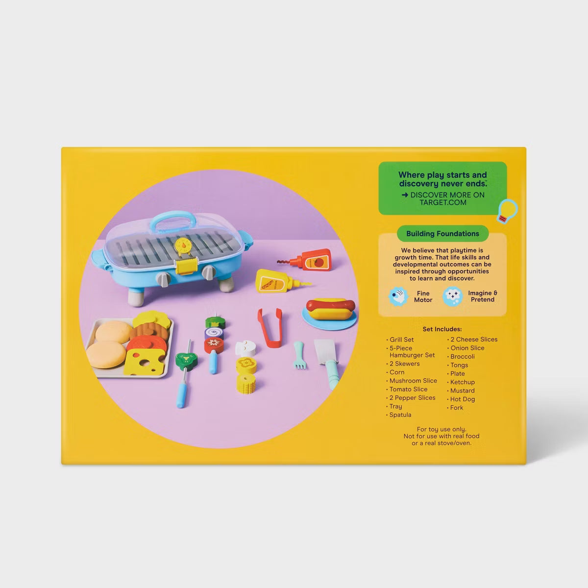 Gigglescape Grill Play Food Set