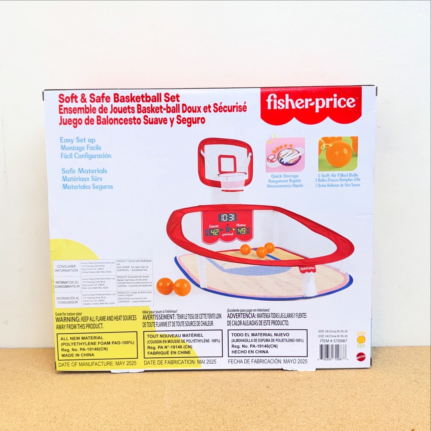 Fisher Price Basketball Pit Soft Play Equipment