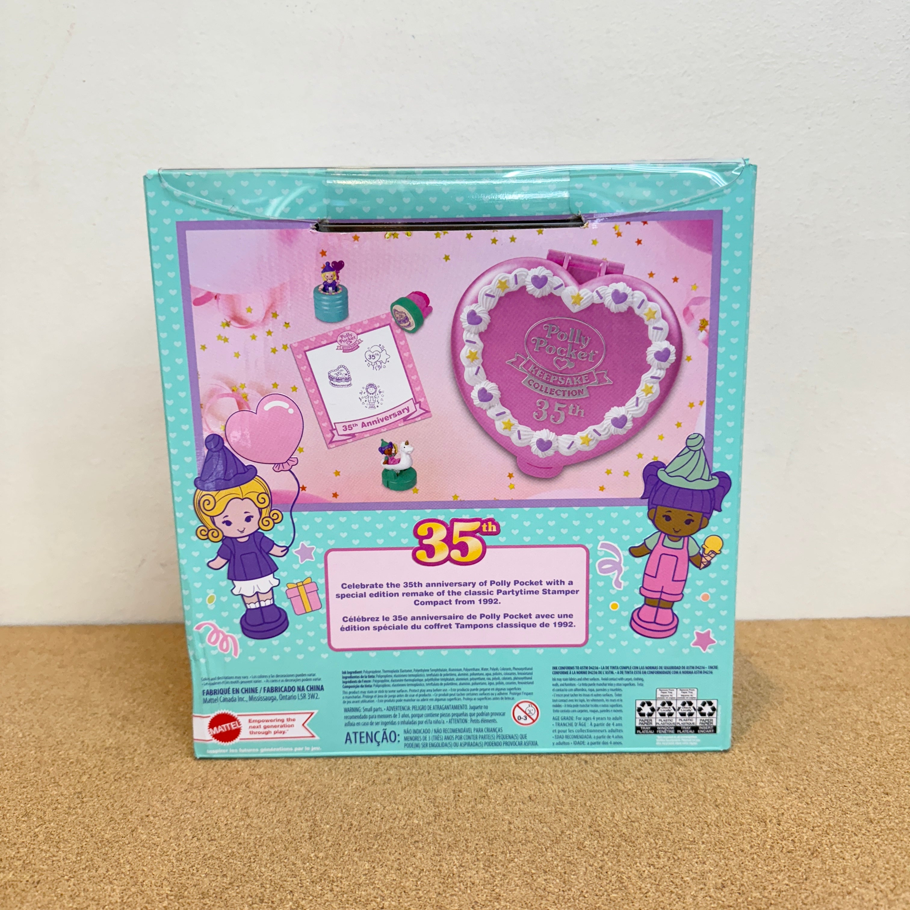 Polly Pocket 35th Birthday Party Time Stamper