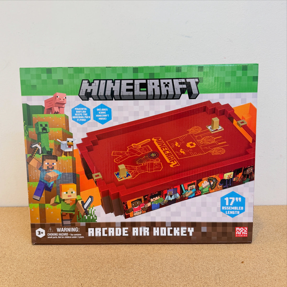 Minecraft Arcade Air Hockey - Nether Core Series Tabletop Game
