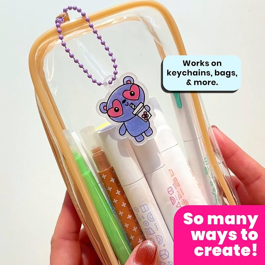 Ooly DIY Shrink Art Charms Kit - Cute Crew