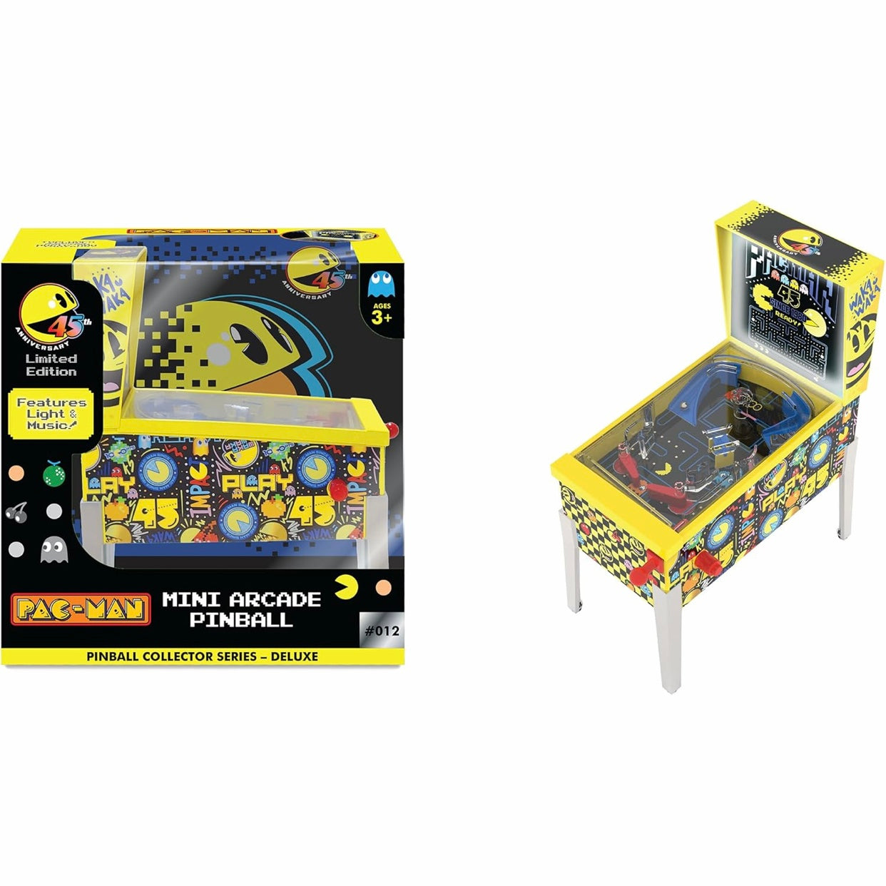 Pac-Man Mini Arcade Pinball Collector 45th Anniversary Edition