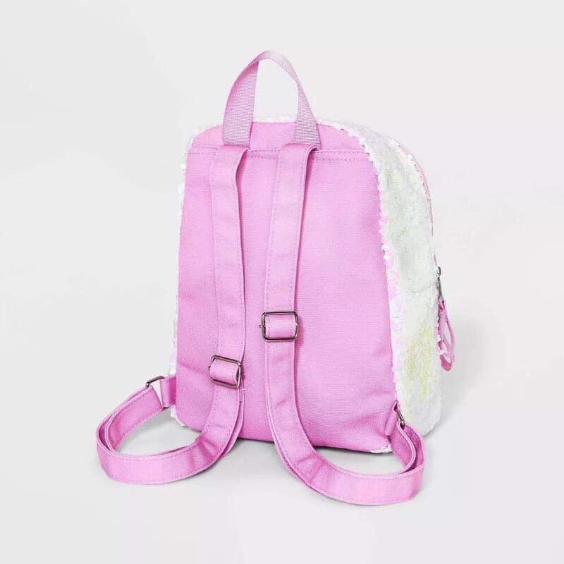 Girls Sequin Llama Mini Backpack 10.5”