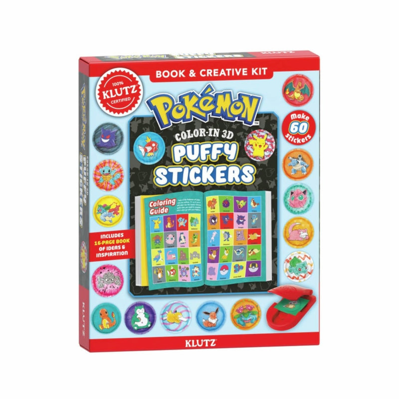Klutz Pokemon Color-In 3D Stickers Carft Kit