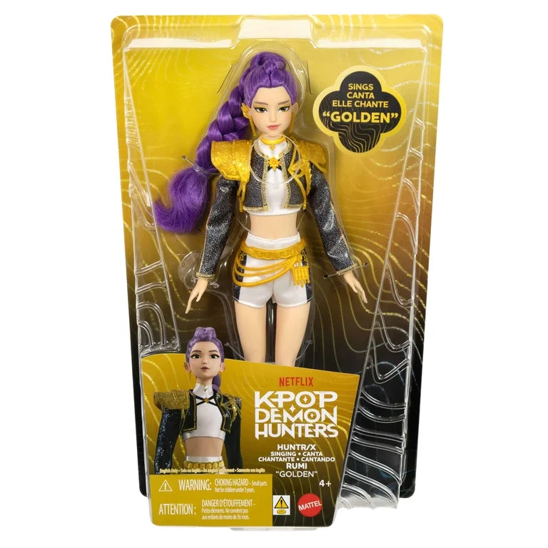 Kpop Demon Hunters HUNTR/X Rumi “Golden” Singing Doll