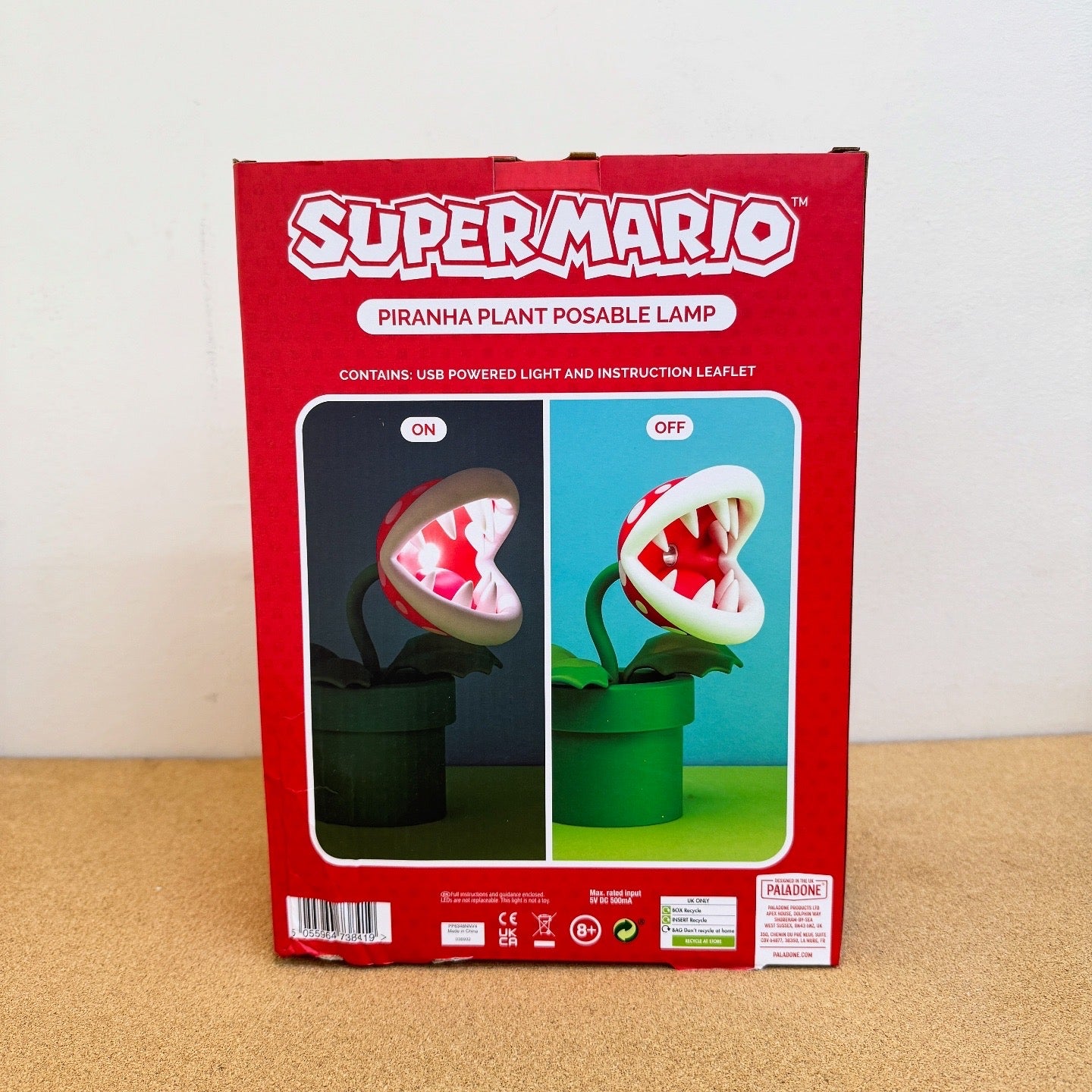 Nintendo Super Mario Bros Piranha Plant Posable Lamp