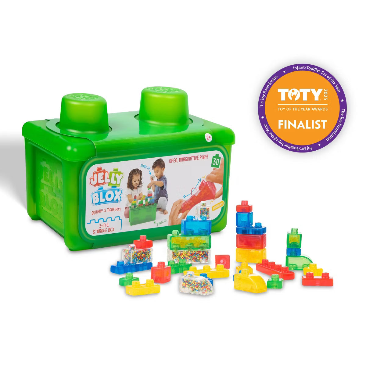 Jelly Blox 2-in-1 Stash & Stack Storage Case