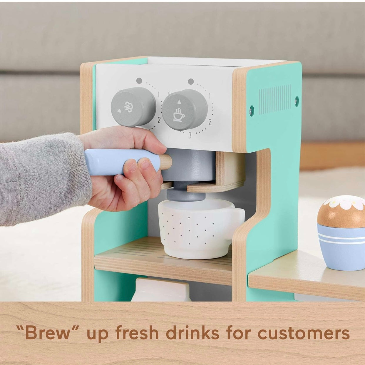 Fisher Price Wooden Coffee Shop Playset