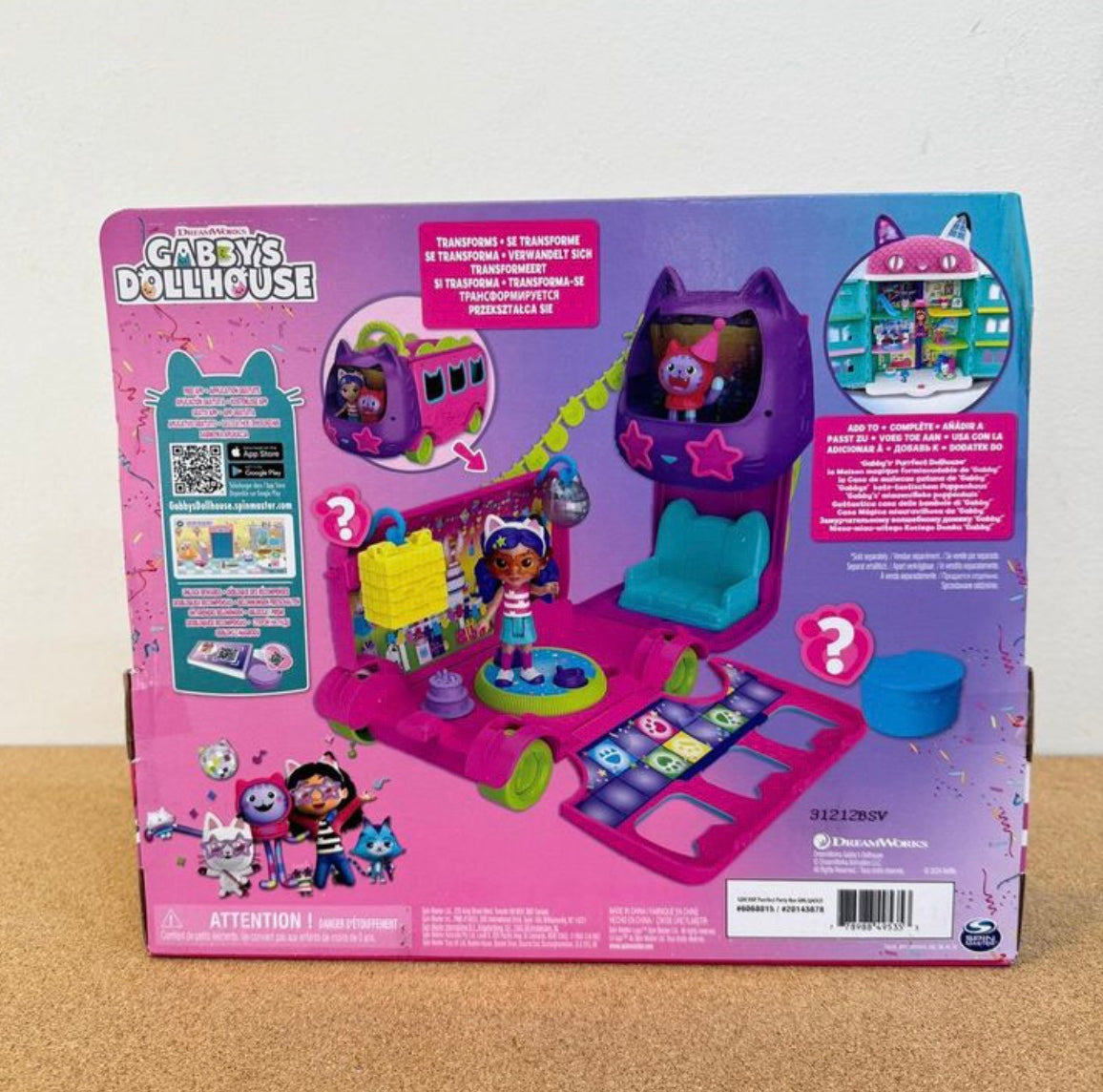 Gabby’s Dollhouse Sprinkle Party Bus Playset