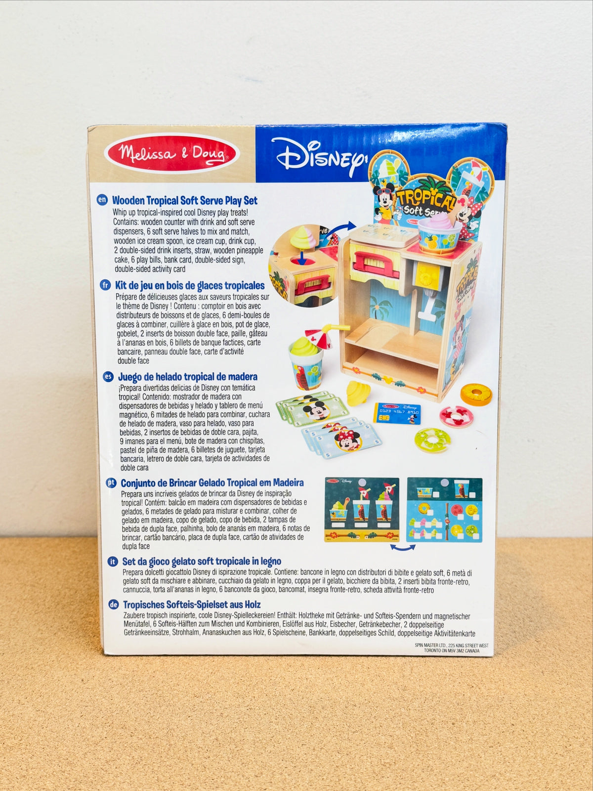 Melissa & Doug Disney Tropical Soft Serve Ice Cream Wooden Playset