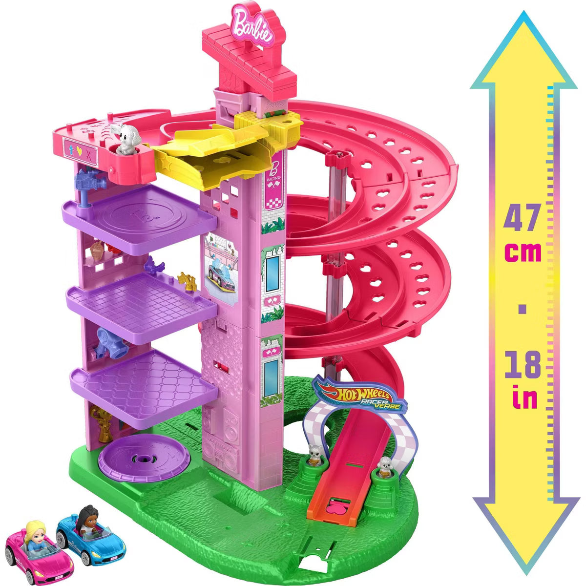 Hotwheels Racerverse Barbie Spiral Race Playset