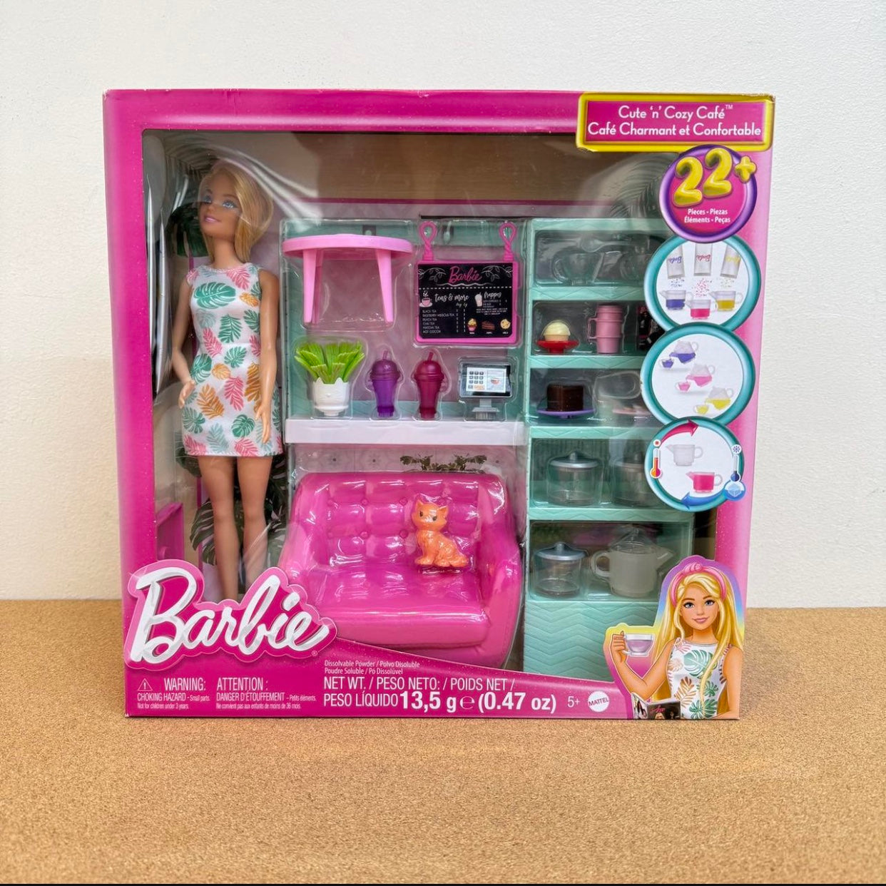 Barbie Cute N’ Cozy Cafe Doll and Playset