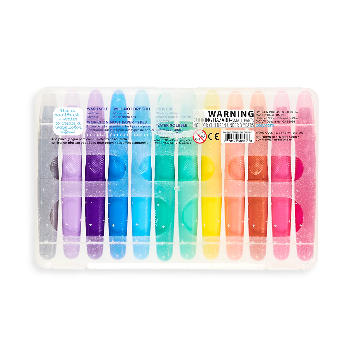 Ooly Rainbow Sparkle Water Color Gel Crayons