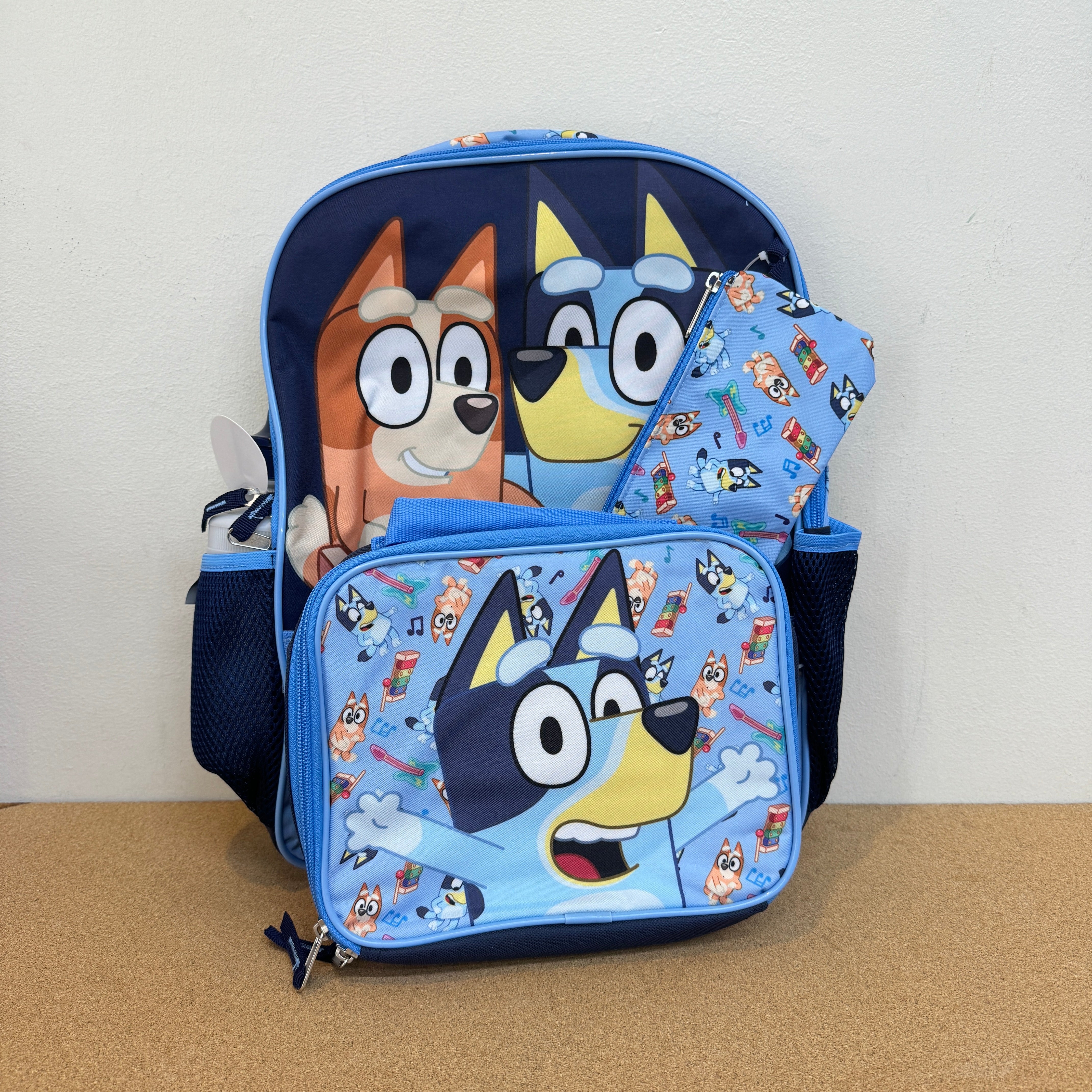 Bluey Kids 5PC Backpack Set with Lunchbag -16”