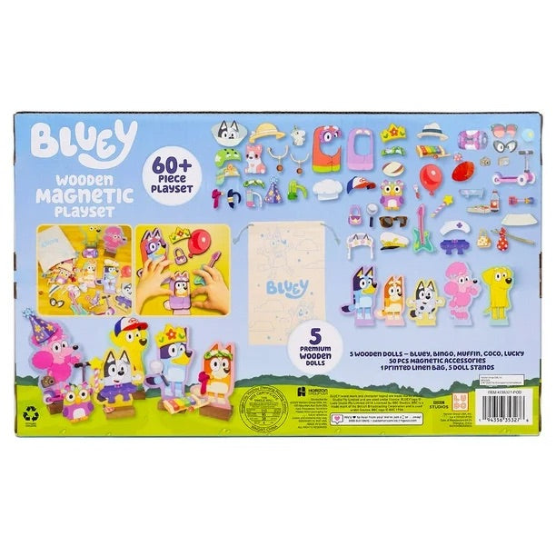 Bluey Wooden Magnetic Playset