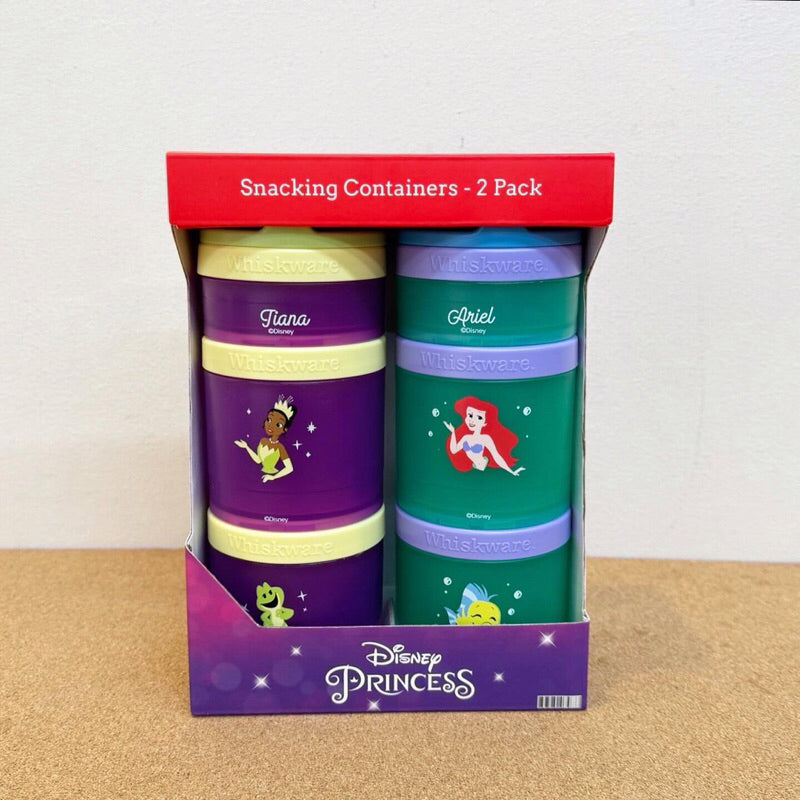 Whiskware x Disney Princess Combo Snack Containers 2Pack(Tiana&Ariel)