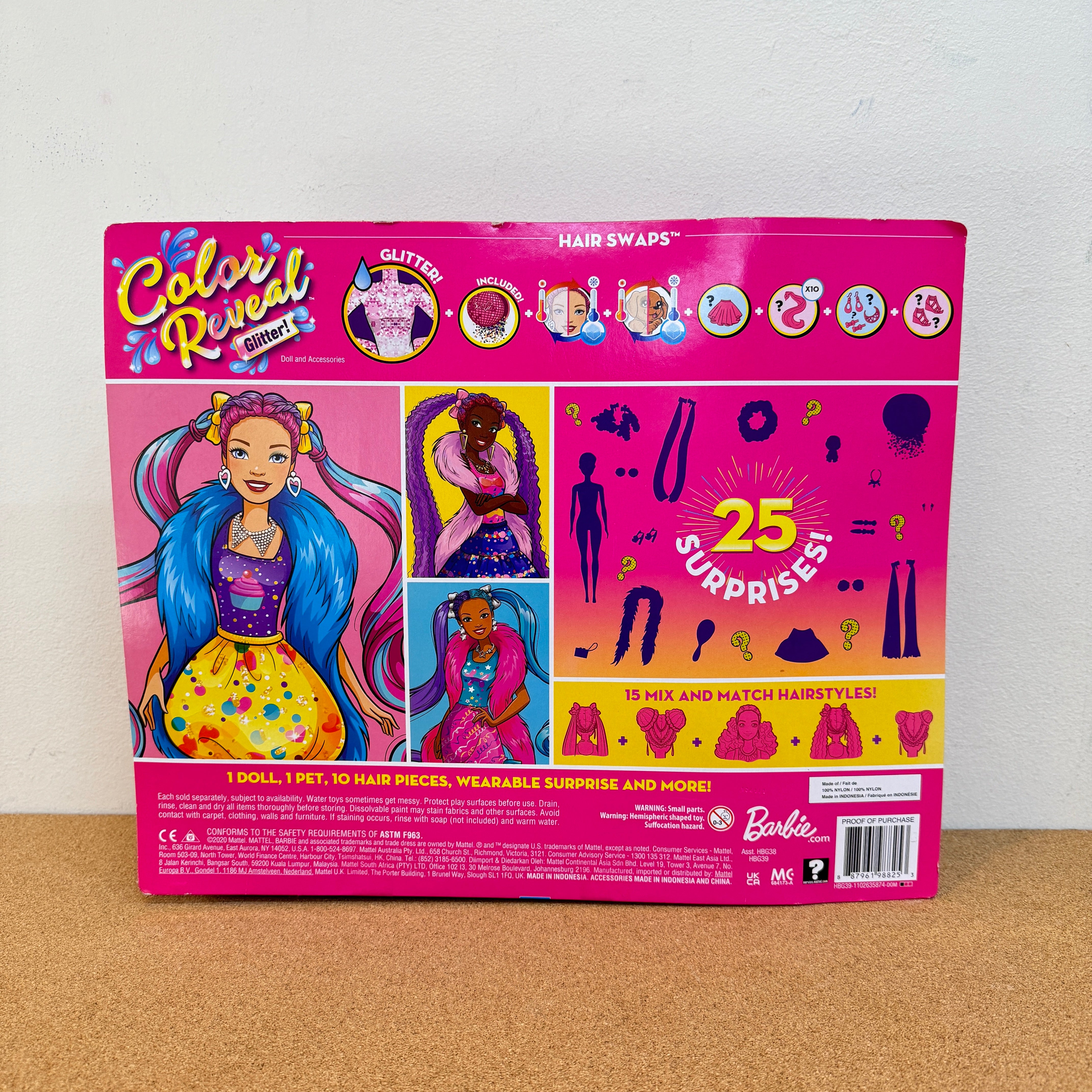 Barbie Color Reveal Glitter Pink Cupcake Kidstationph