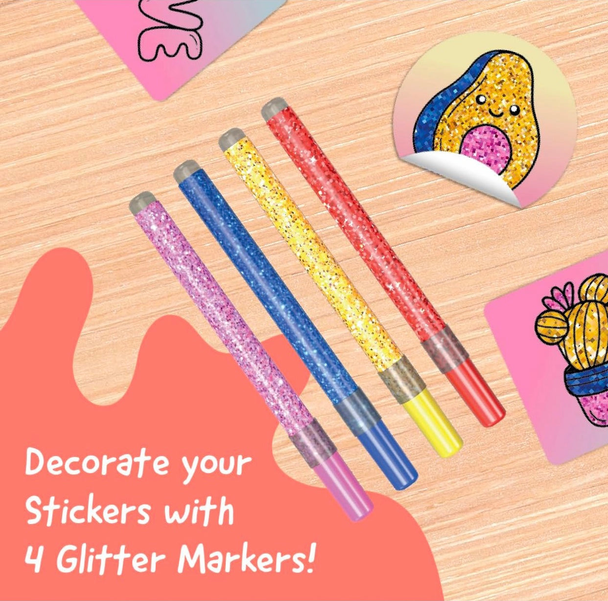 Hello Blink Sticker Maker Refill Pack Glitter Sticker