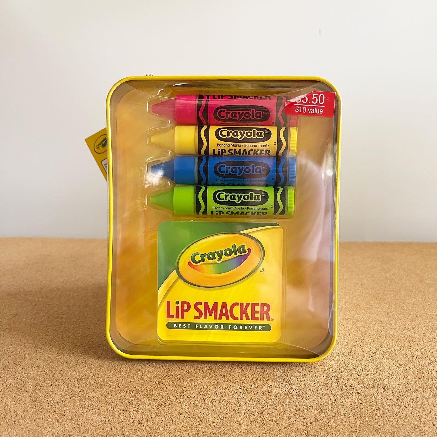 Lipsmacker x Crayola 4pc Lip Balm with tin