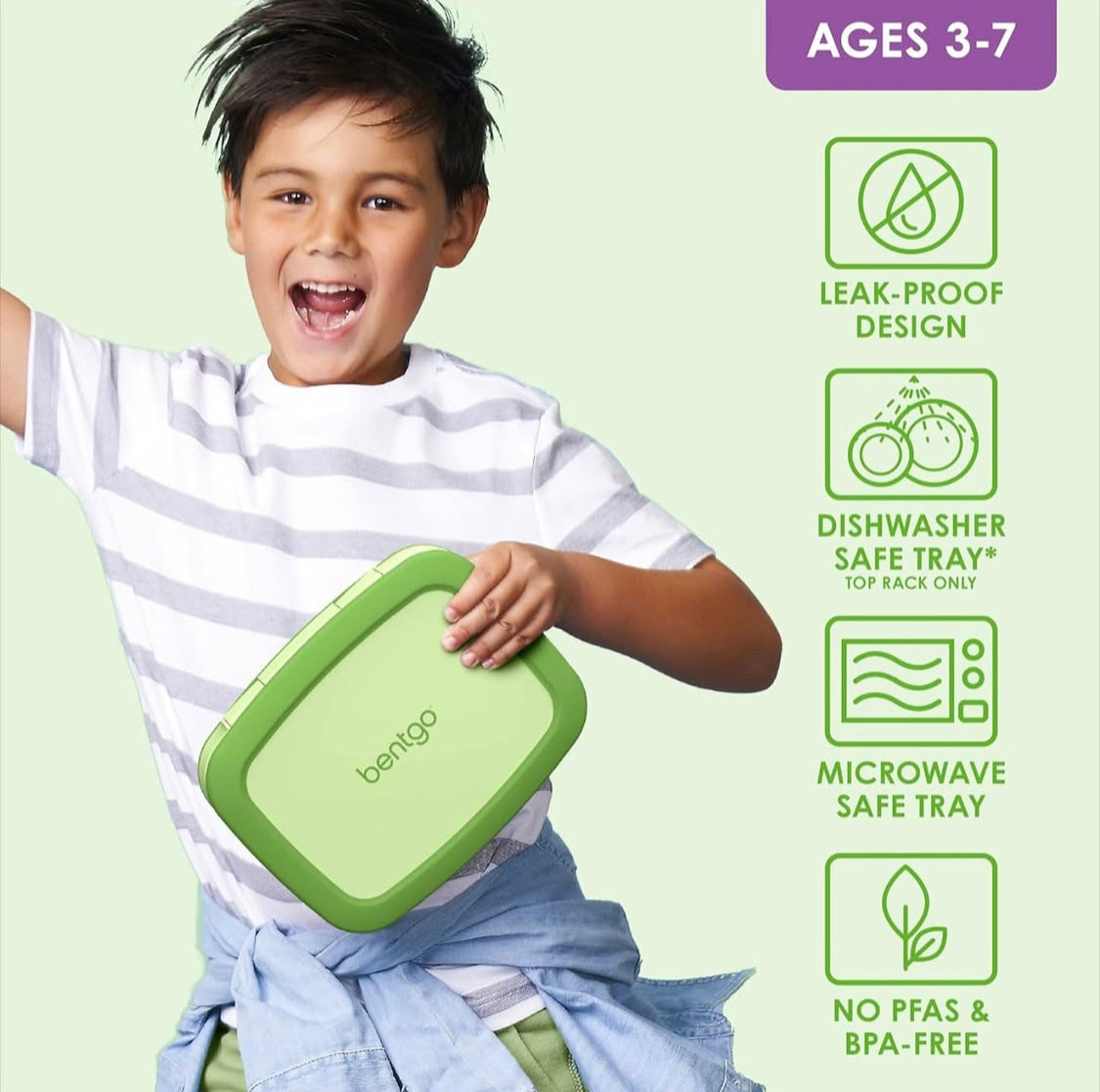 Bentgo Kids Lunch Box - Green