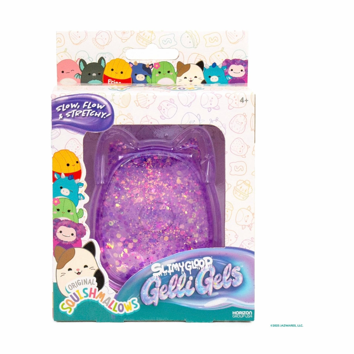 Squishmallows Slimygloop Purple Gelli Gels Squeeze Toy