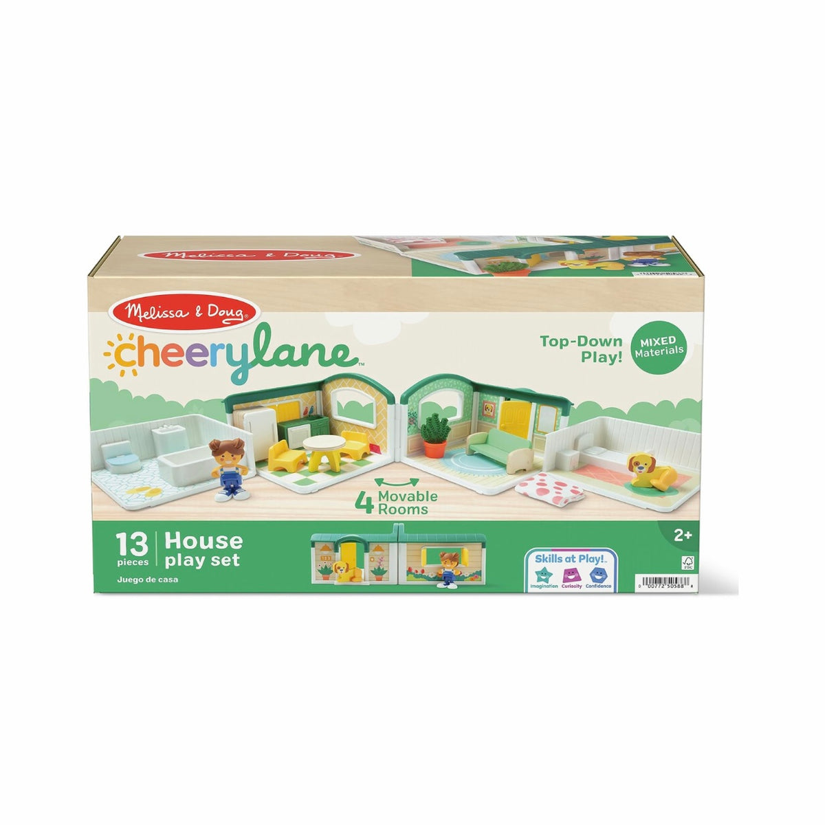 Melissa & Doug Cheery Lane Modular Play House Wooden Playset