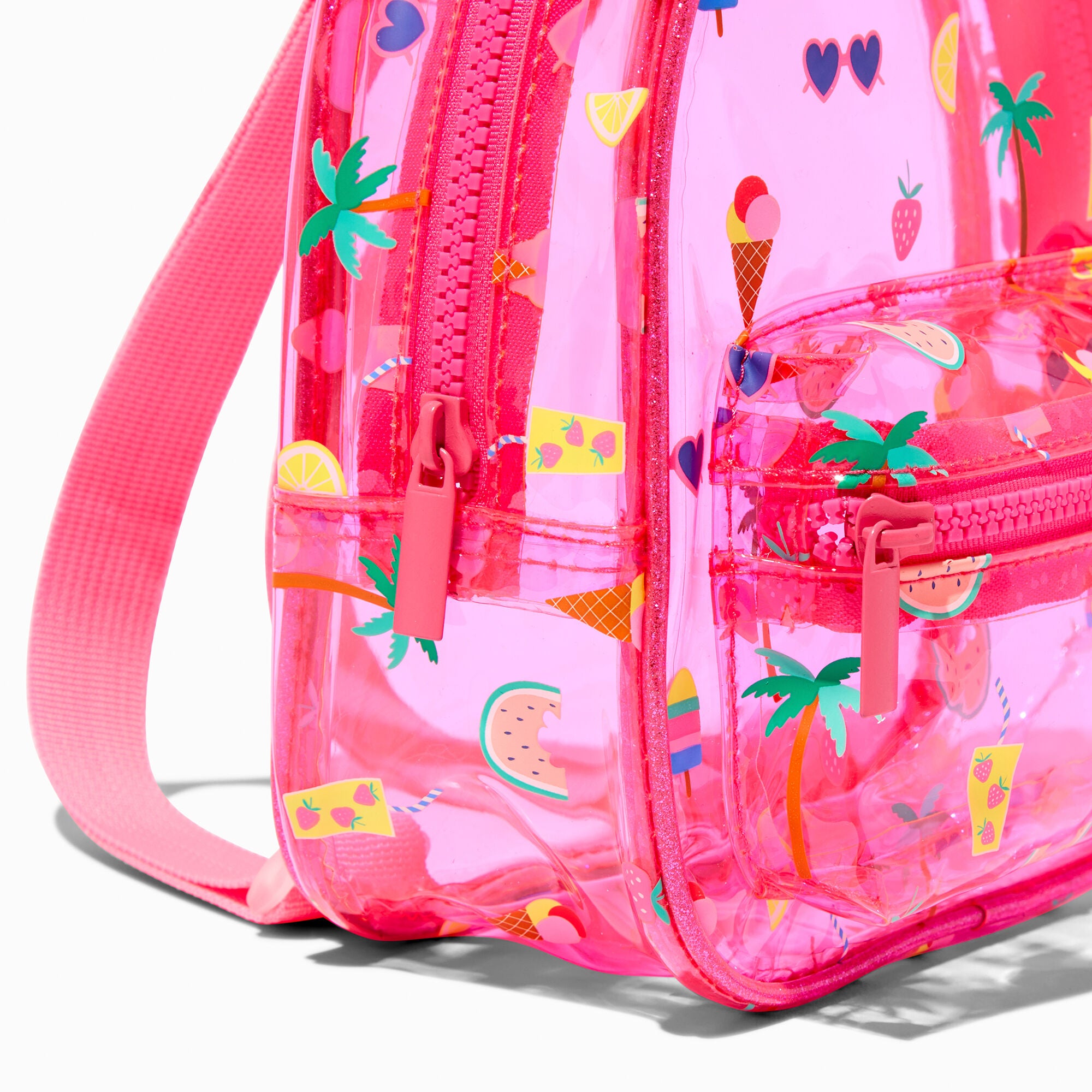 Claire’s Summertime Icons Translucent Backpack