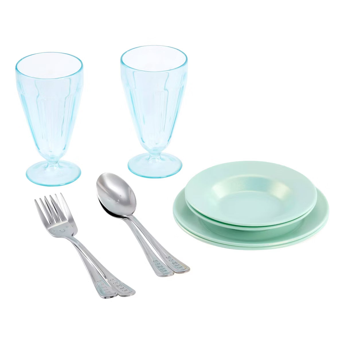Little Tikes Sweet Spaces Dishware Set - Sea Foam