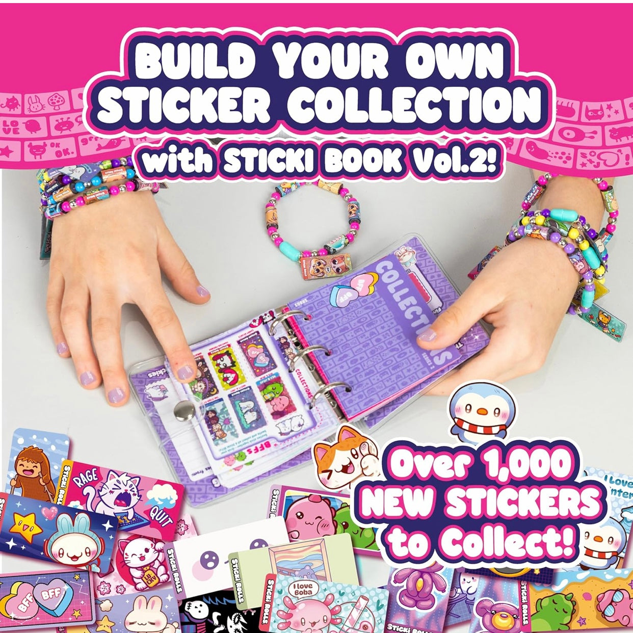 Sticki Rolls Series 2 Sticki Book Sticker Bracelet