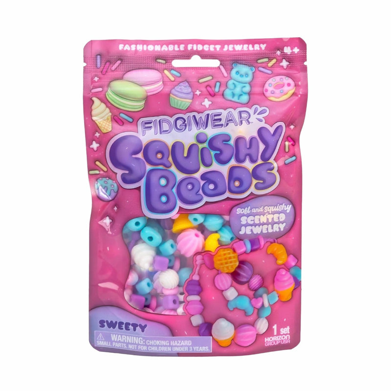 Fidgiwear Squishy Beads Soft and Squishy Scented Jewelry Pink Sweet Theme