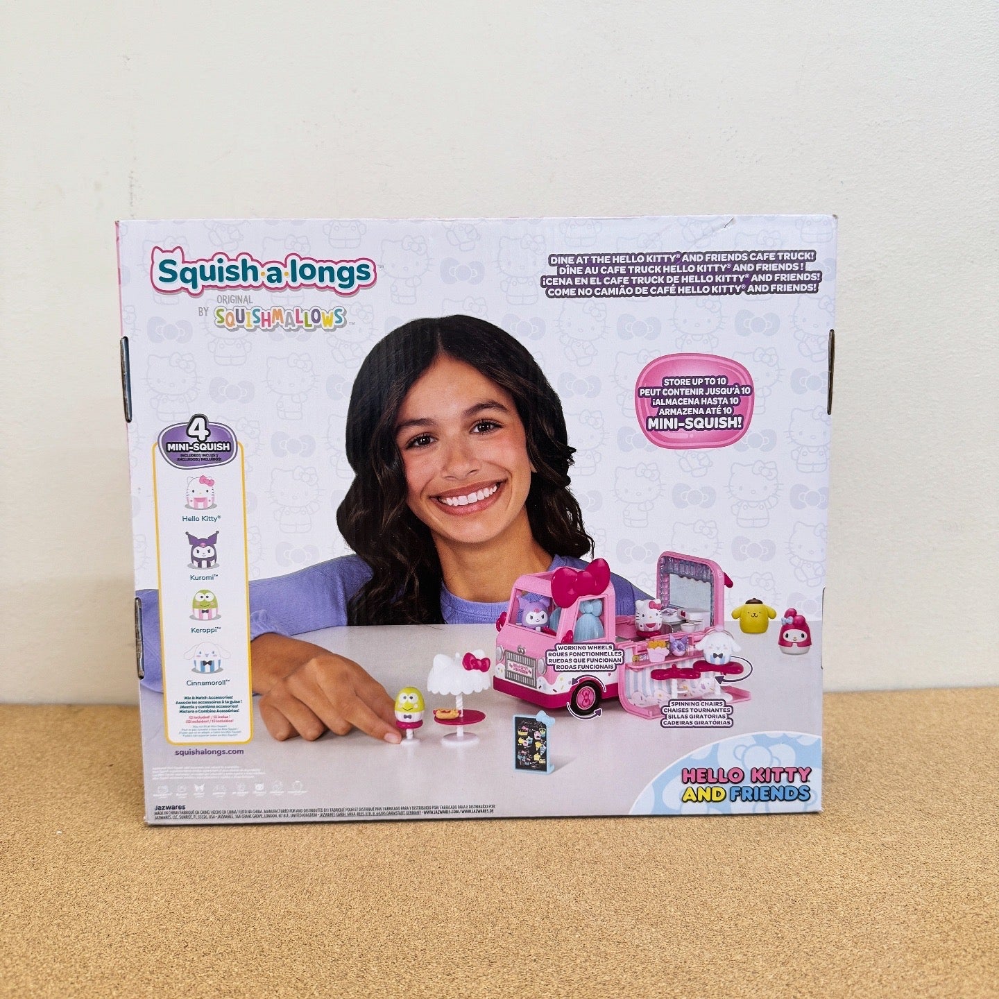 Squish-A-Long by Squishmallows Hello Kitty and Friends Cafe Truck Playset