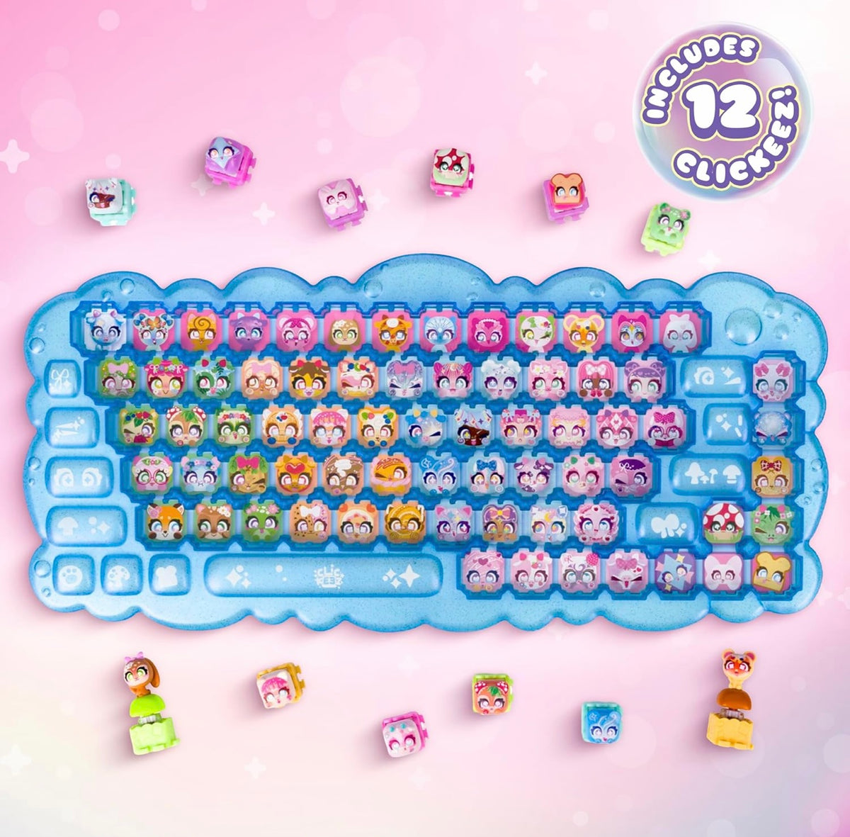 Clickeez Series 3 Keyboard Mega Pack(Bubble Pops- 4 Themed)