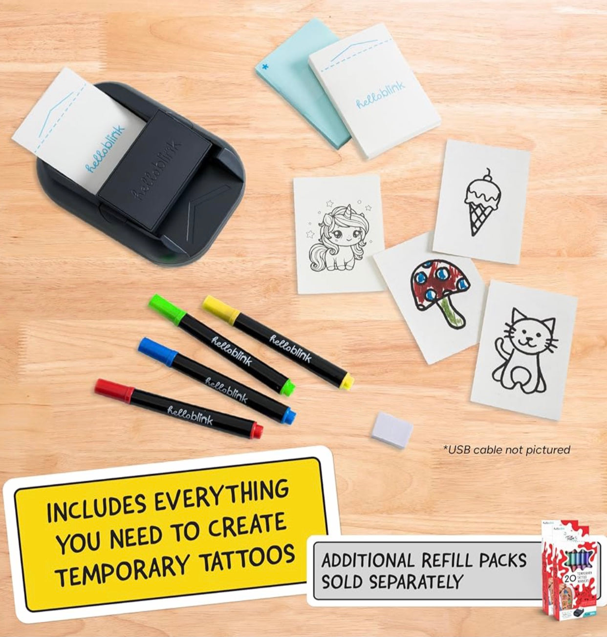 Hello Blink Tattoo Maker Temporary Tattoo Printer