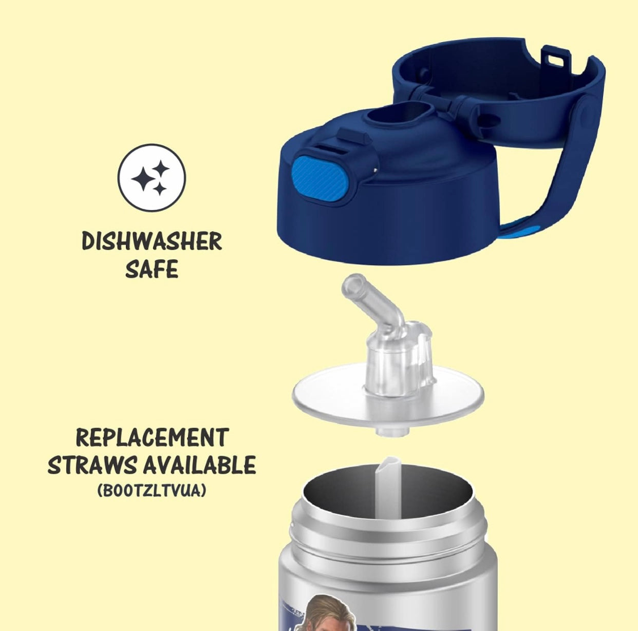 Thermos 12oz Funtainer Water Bottle Avengers Thor Kidstationph