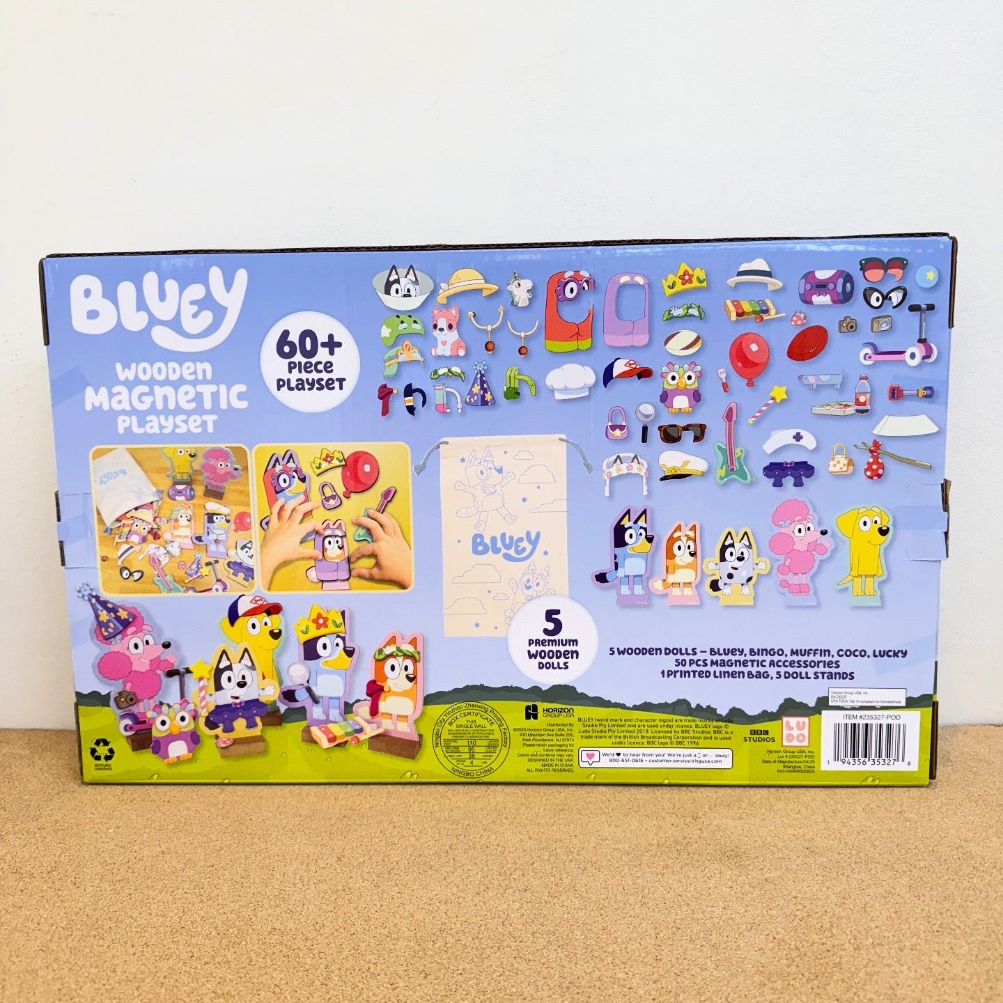 Bluey Wooden Magnetic Playset
