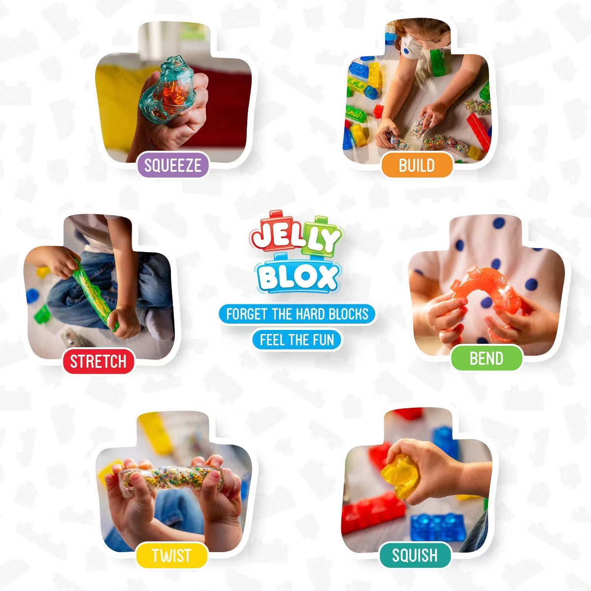 Jelly Blox 2-in-1 Stash & Stack Storage Case