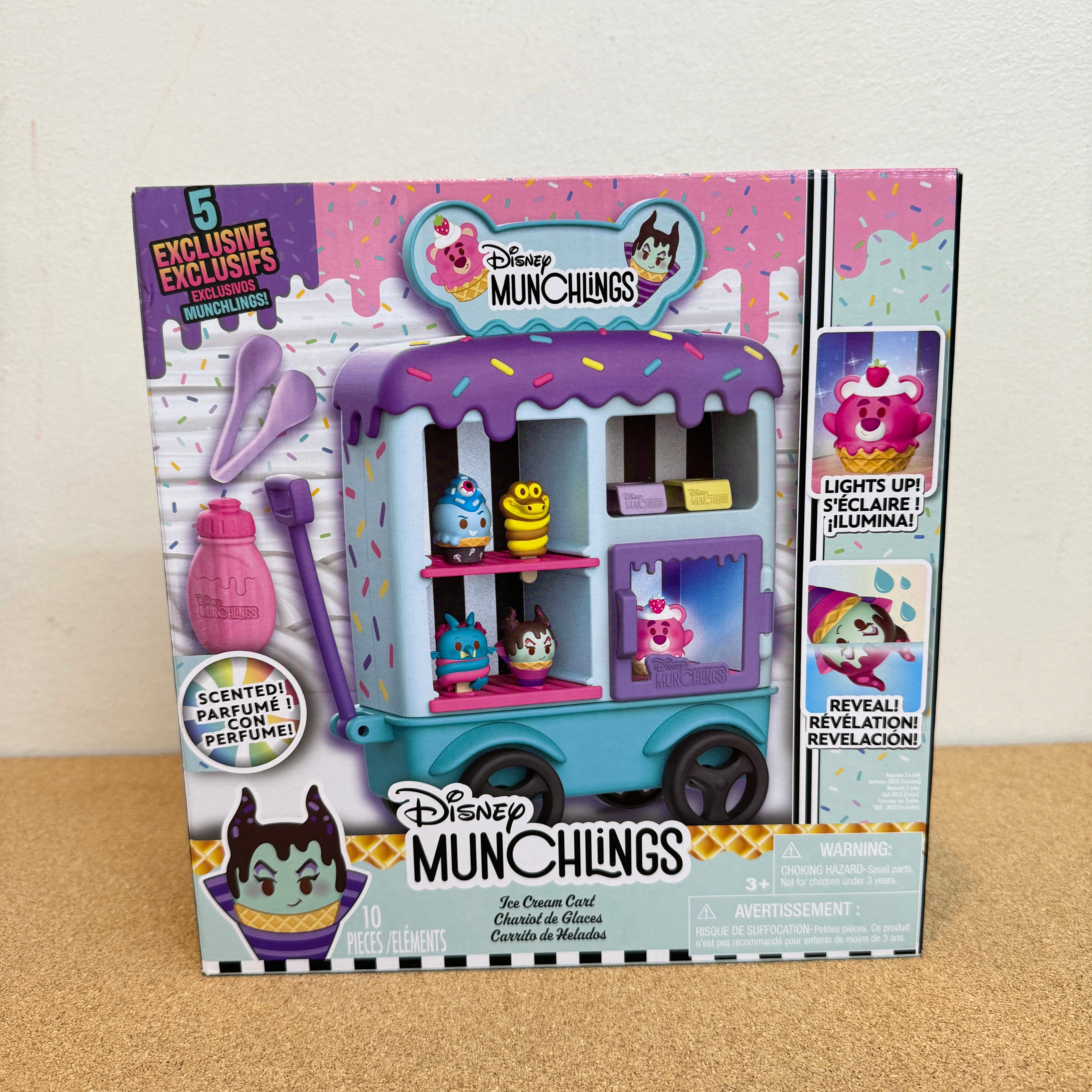 Disney Munchlings Ice Cream Cart Playset