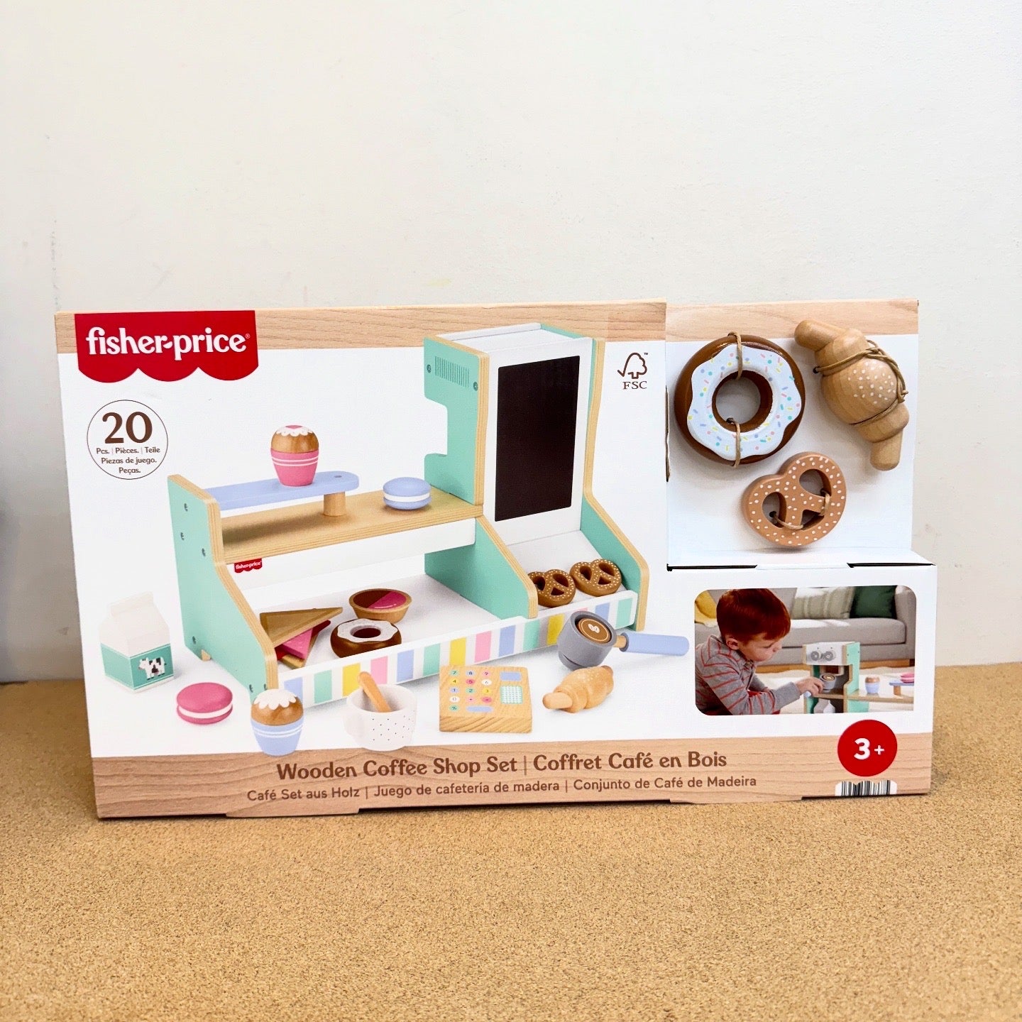 Fisher Price Wooden Coffee Shop Playset