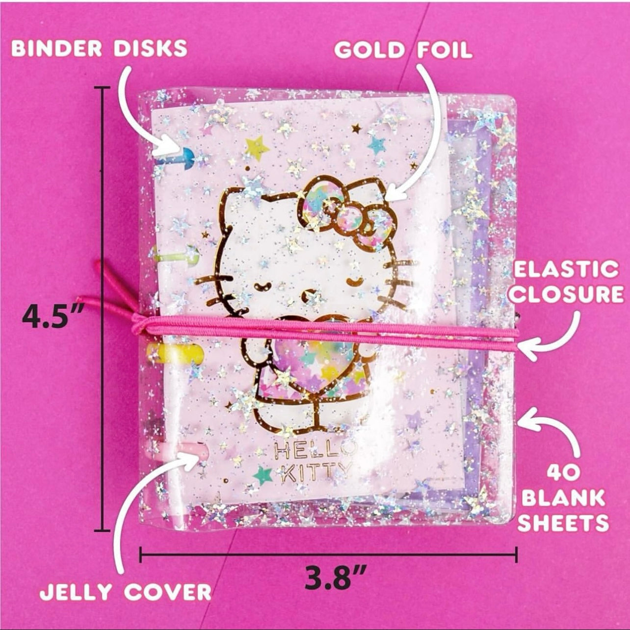 Hello Kitty DIY Glitter Micro Journal