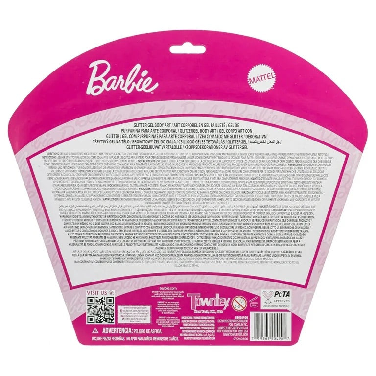 Townley Girl Barbie Glitter Pen Body Art Set