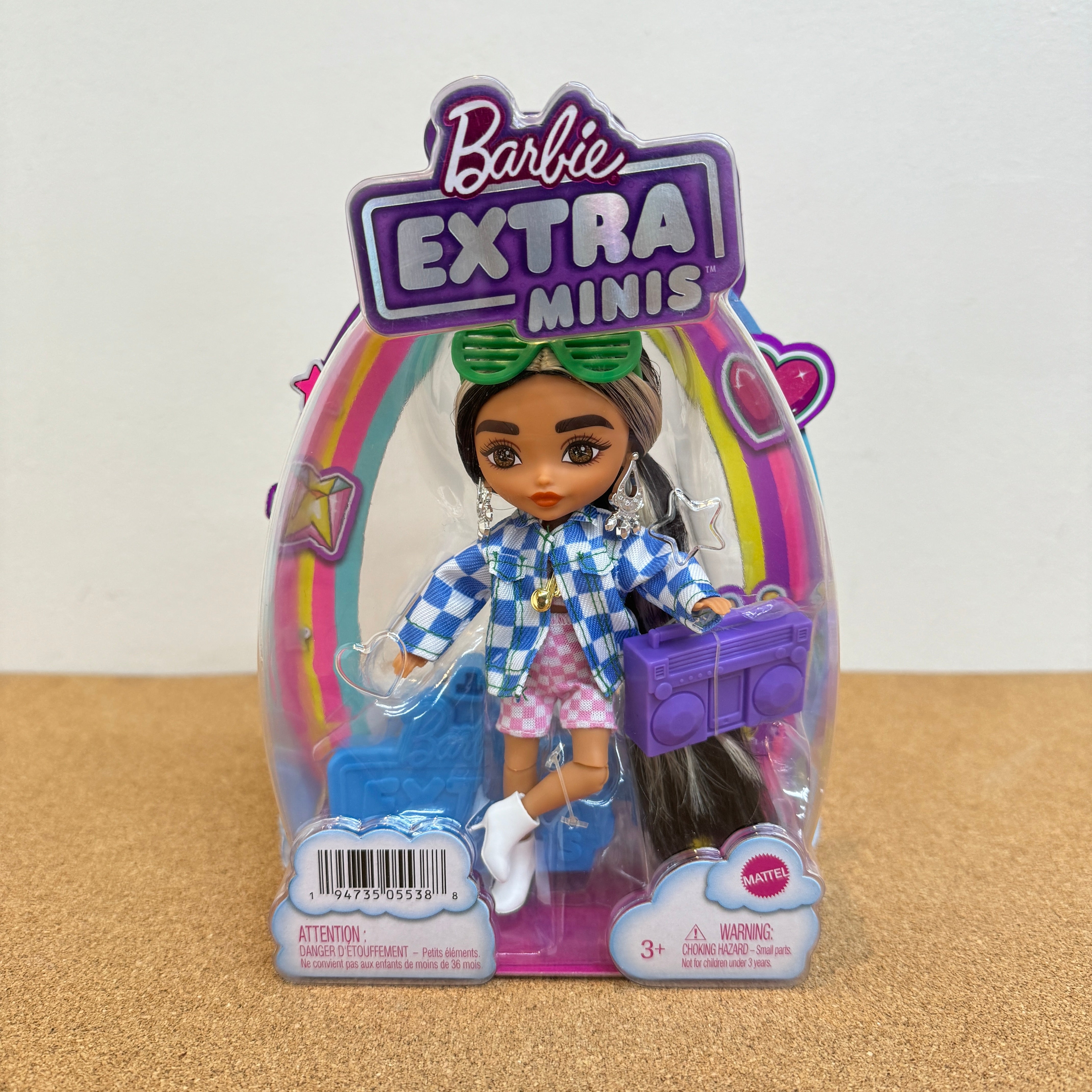 Barbie Extra Minis Doll #2 Checkered Jacket