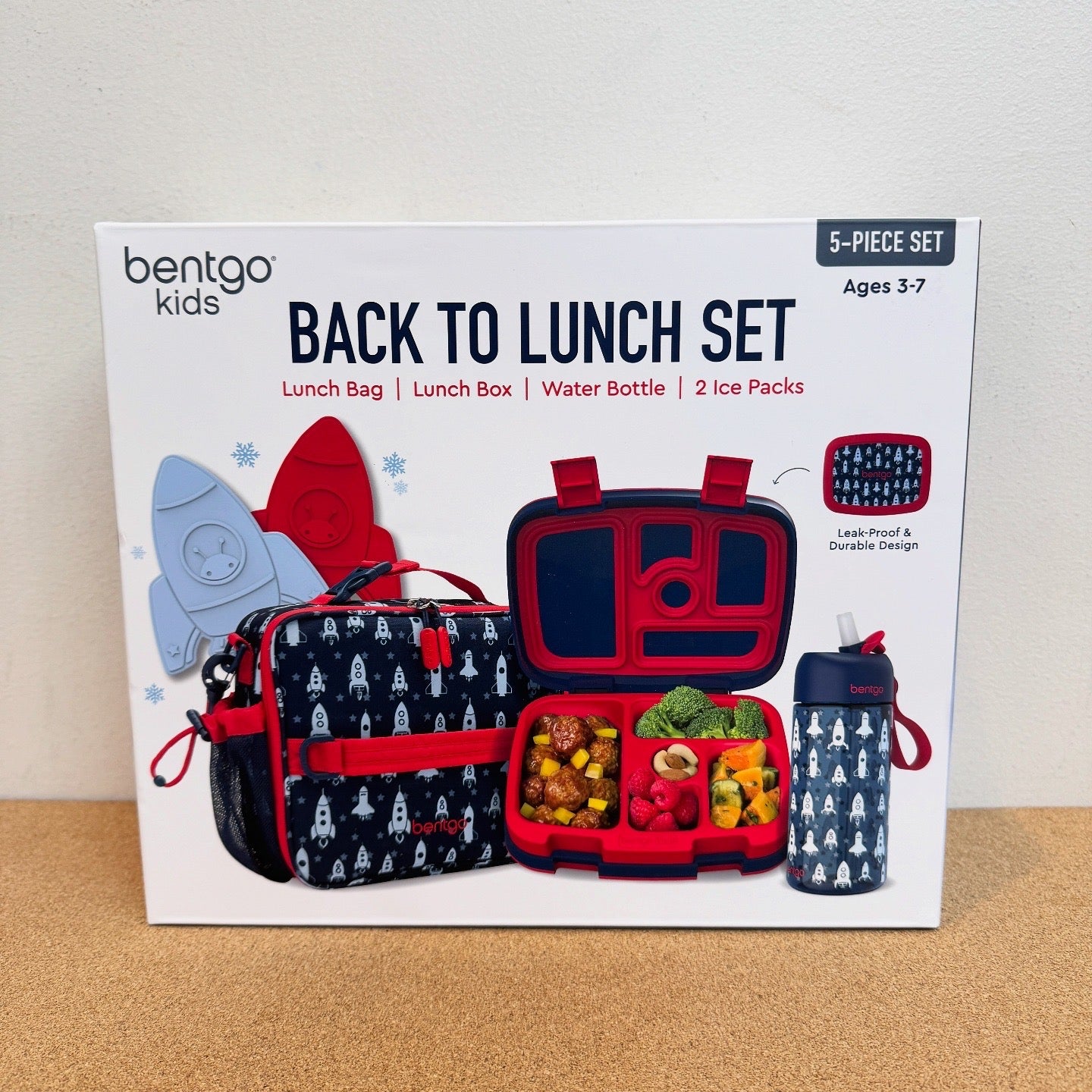 Bentgo Kids Back to Lunch Set - Rocket