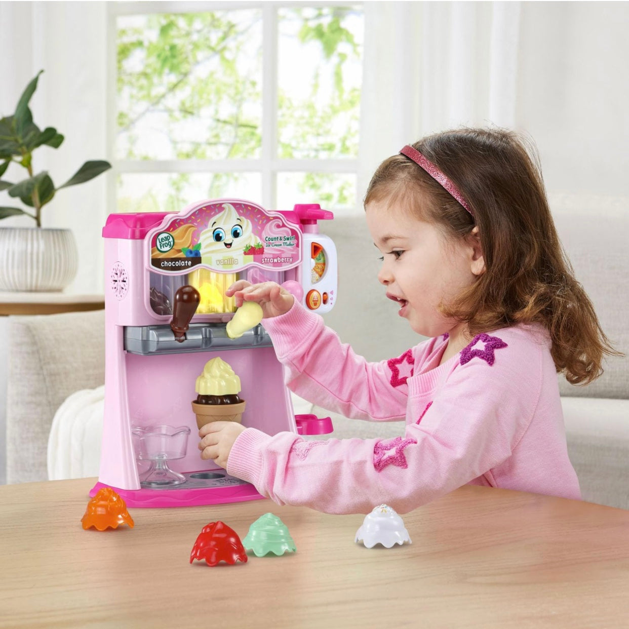 Leap Frog Count & Swirl Ice Cream Maker Playset - Pink