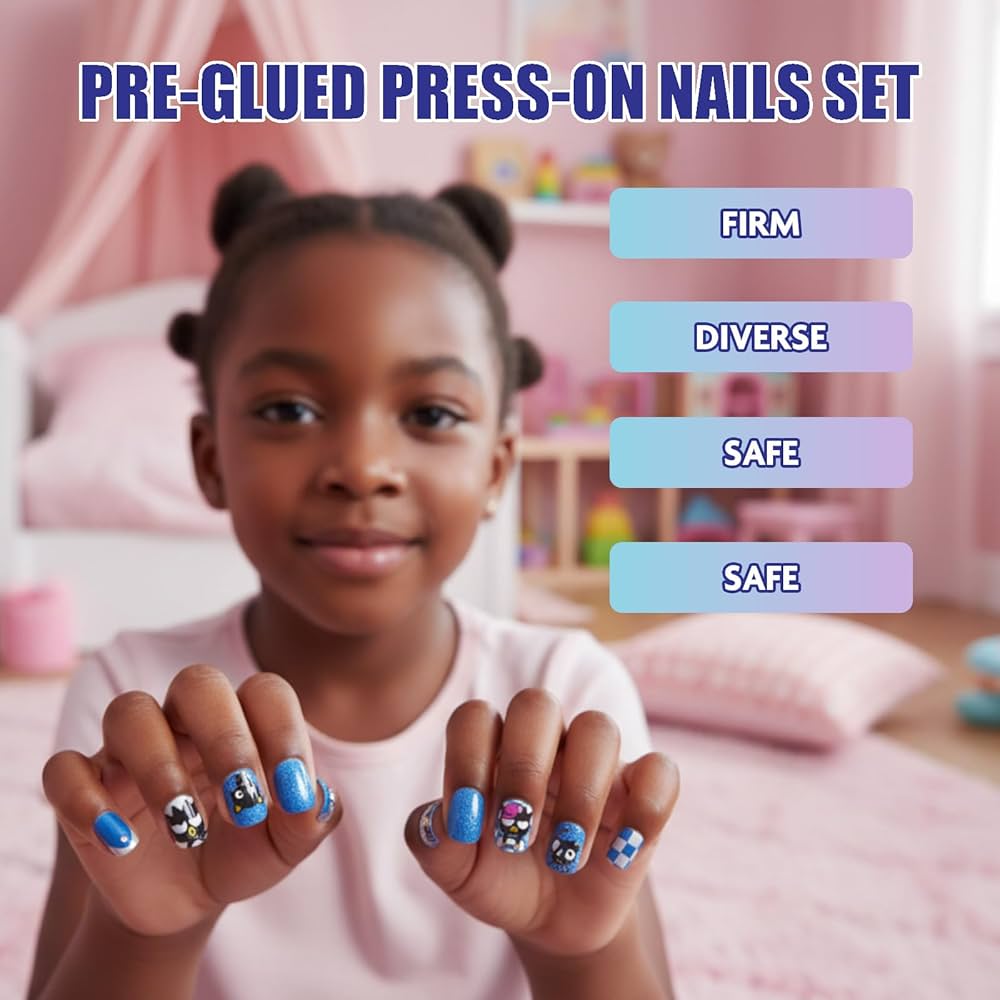 Hello Kitty and Friends 84Pcs Glitter-Glamup & Metallic Press On Nail Set