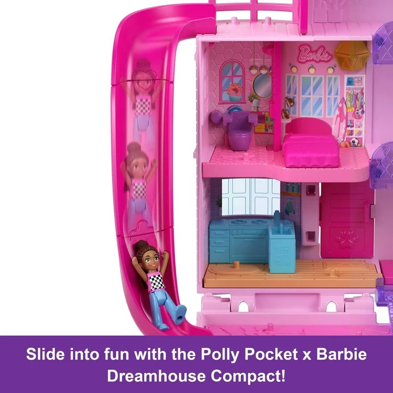 Polly Pocket Barbie Dreamhouse Compact Dollhouse Playset